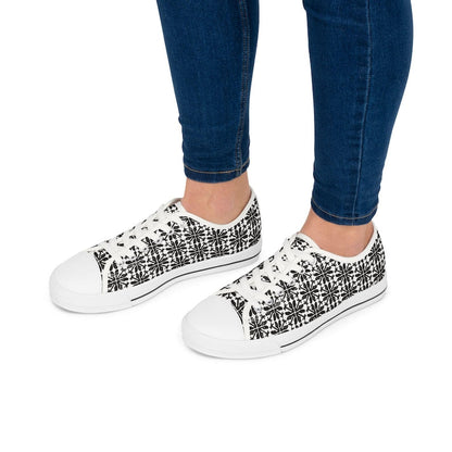 Colorful Women's Low Top Sneaker Palm Black